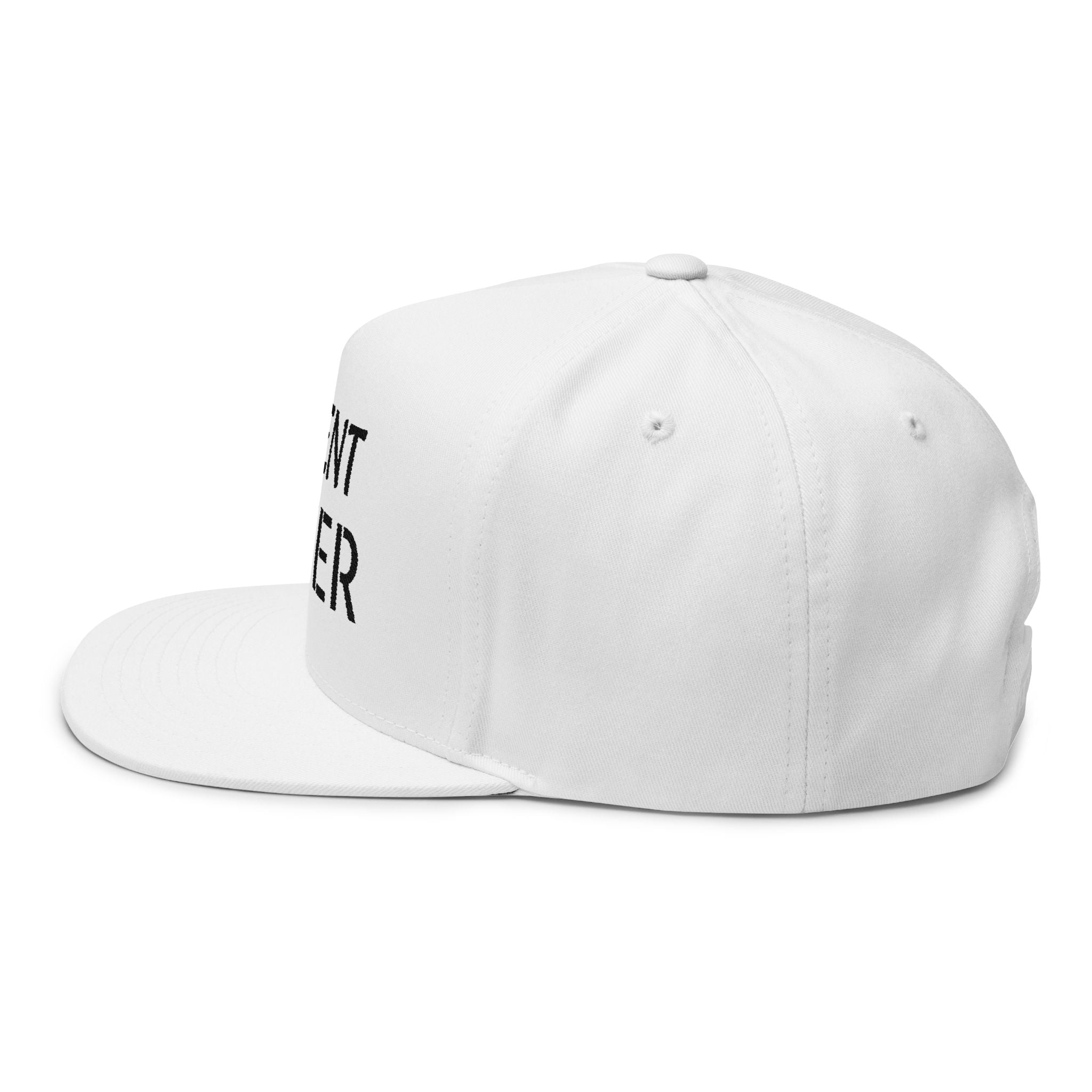 Cement Eater Embroidered Flat Bill Cap