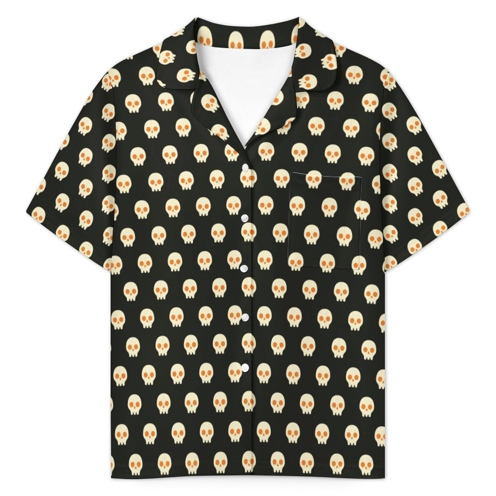 Women's Ruffled Shorts and Short-sleeved Pajama Set