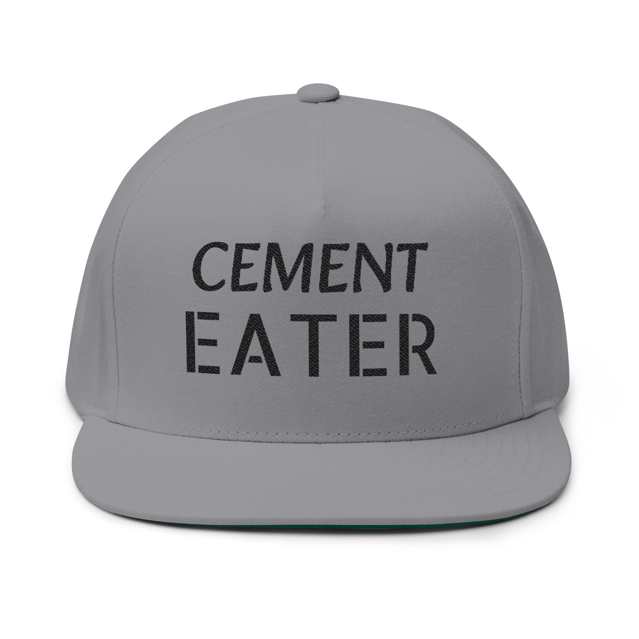 Cement Eater Embroidered Flat Bill Cap