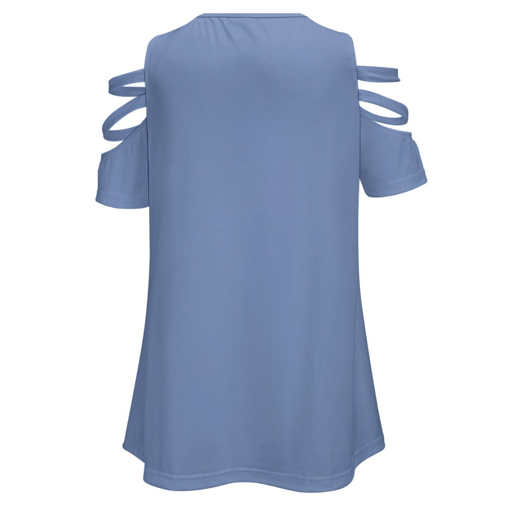Ladies BE Zip Off Shoulder Top