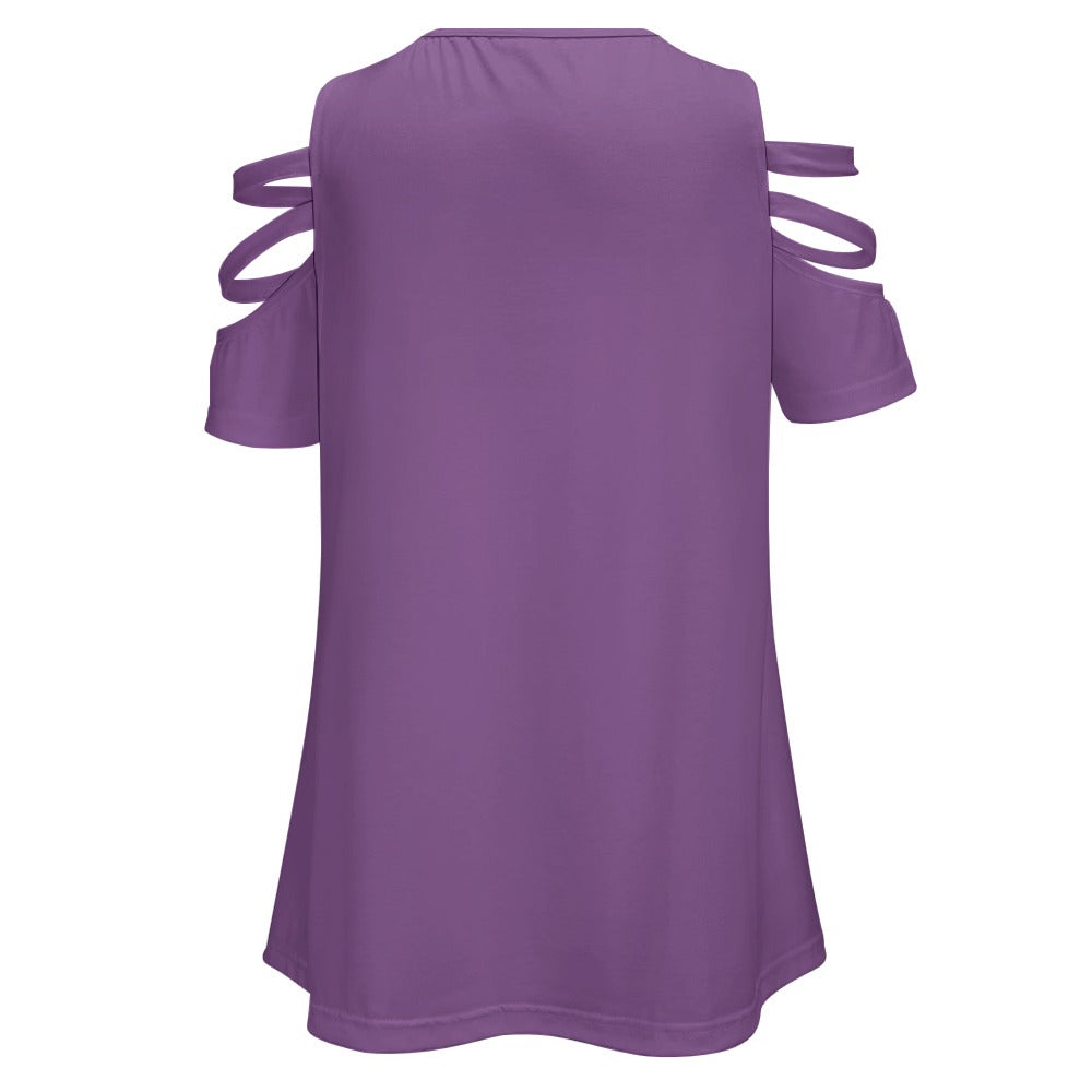 Ladies BE Zip Off Shoulder Top