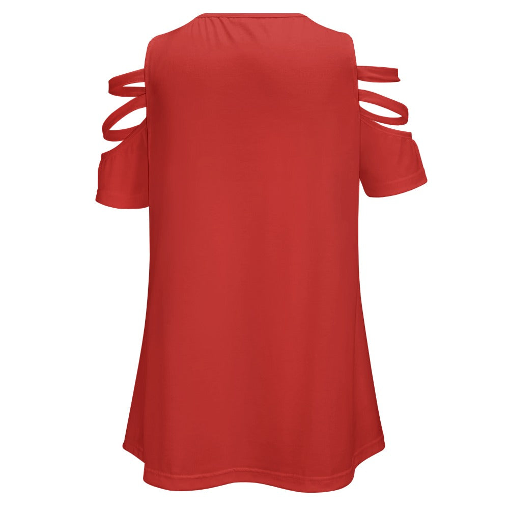 Ladies BE Zip Off Shoulder Top