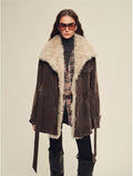 Firelady Fur Women's Goose Down Parka with Detachable Toscana Shearling Collar "Glacier Traveler"-0