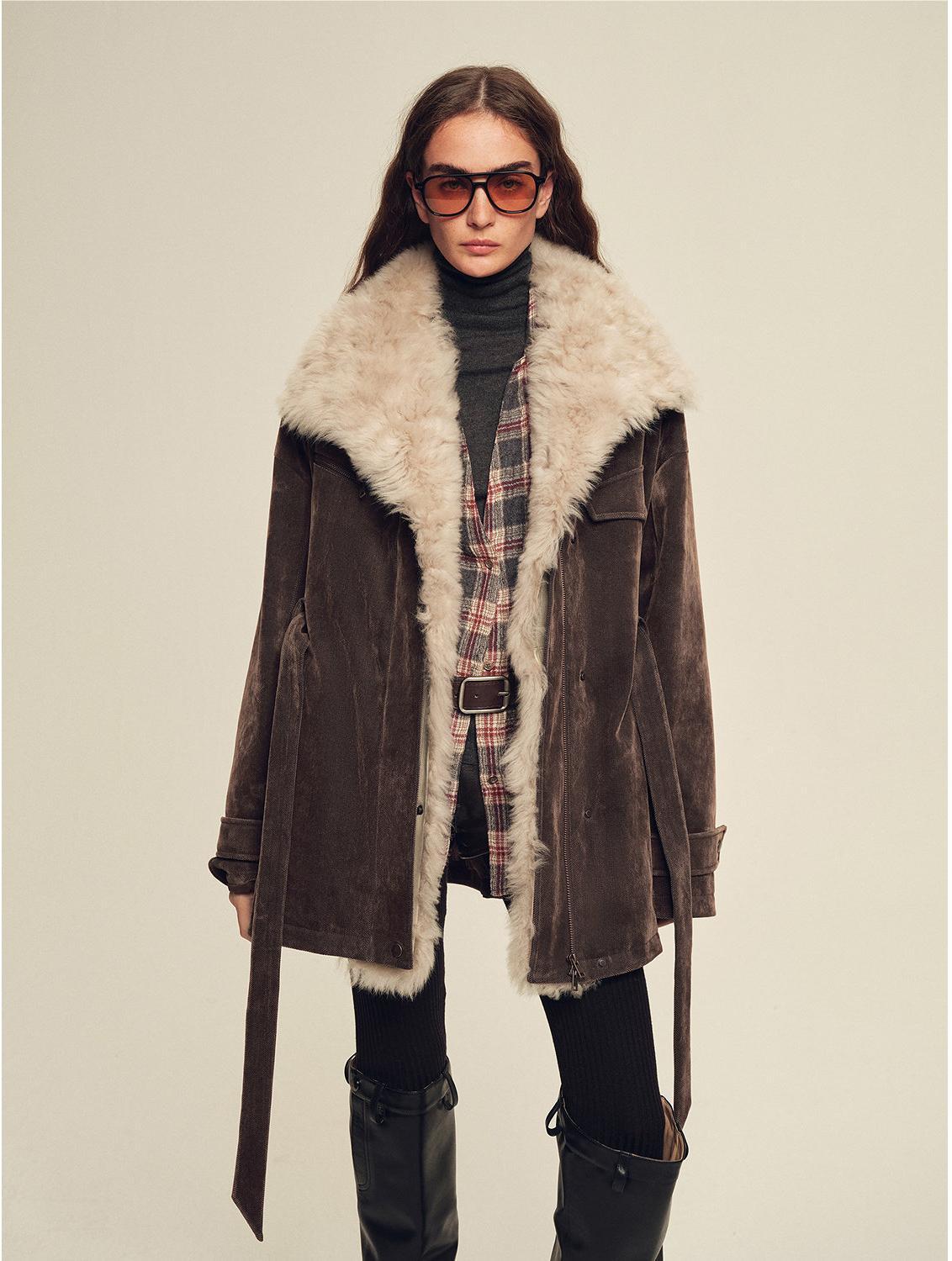 Firelady Fur Women's Goose Down Parka with Detachable Toscana Shearling Collar "Glacier Traveler"-0