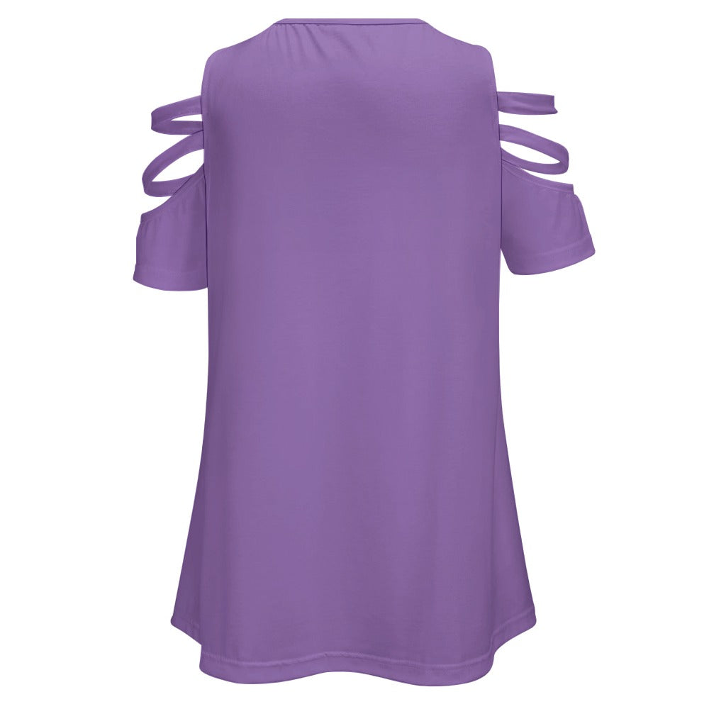 Ladies BE Zip Off Shoulder Top