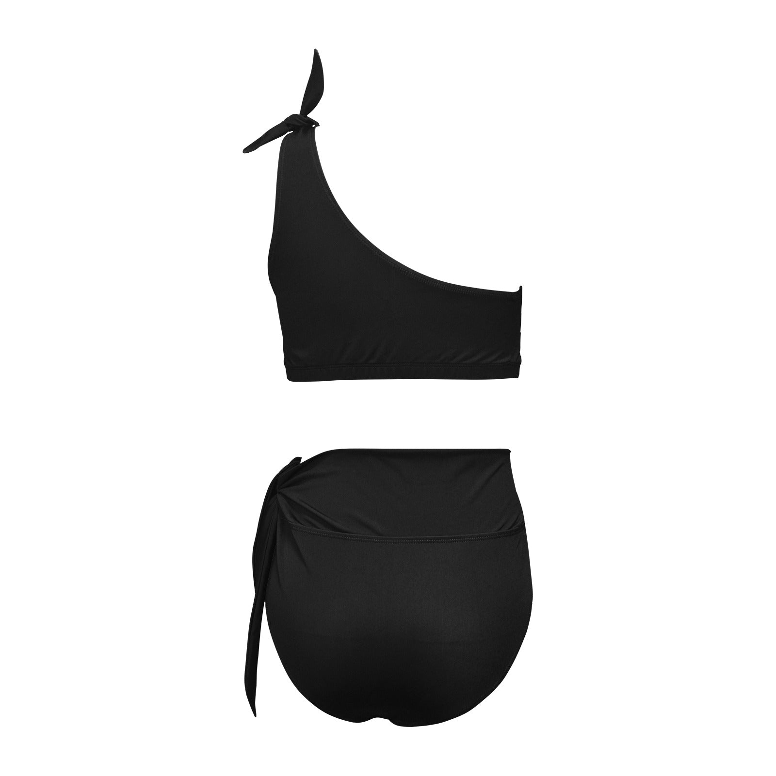 High Waisted One Shoulder Bikini Set (S16)